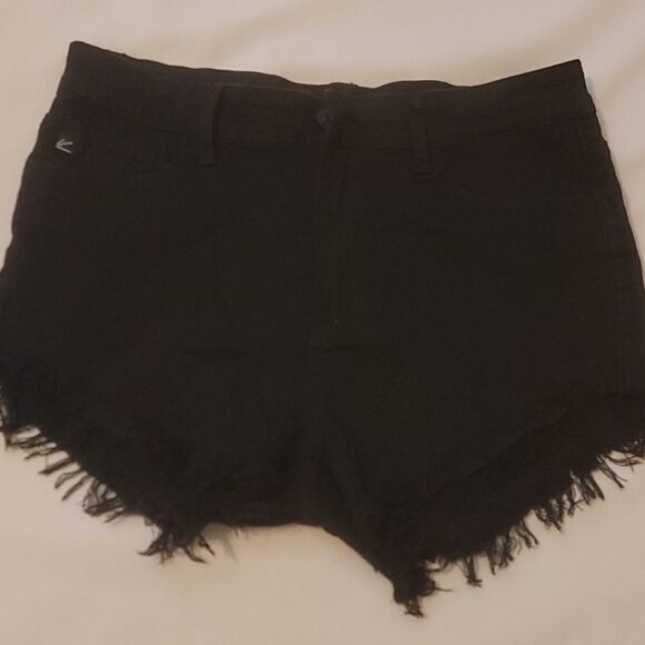 Kan can black distressed jean shorts size 29 - Picture 3 of 11